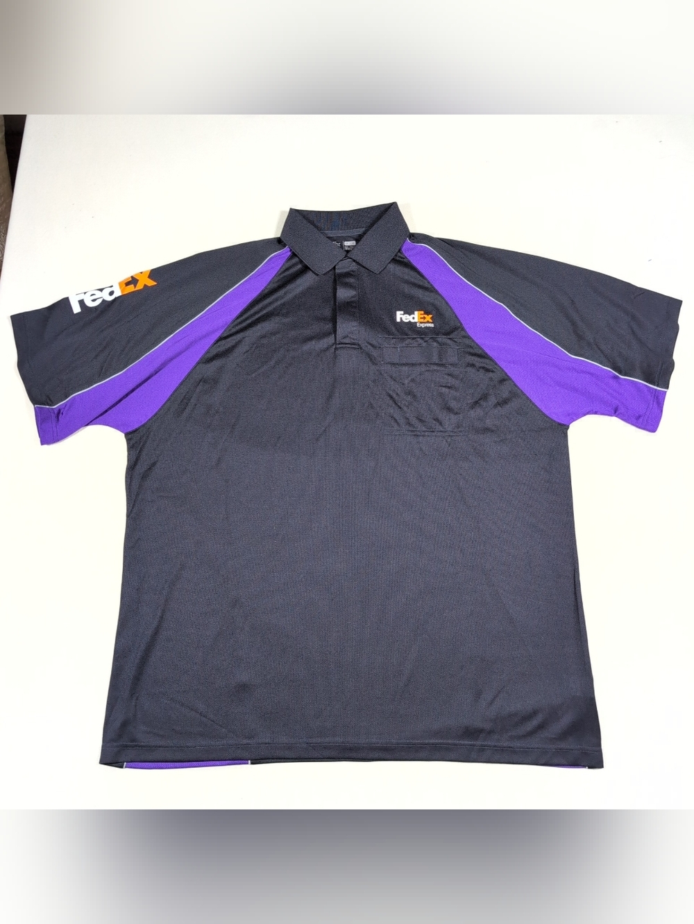 FedEx Express Polo Stan Herman Mens Polo SS Shirt Size XXL Polyester